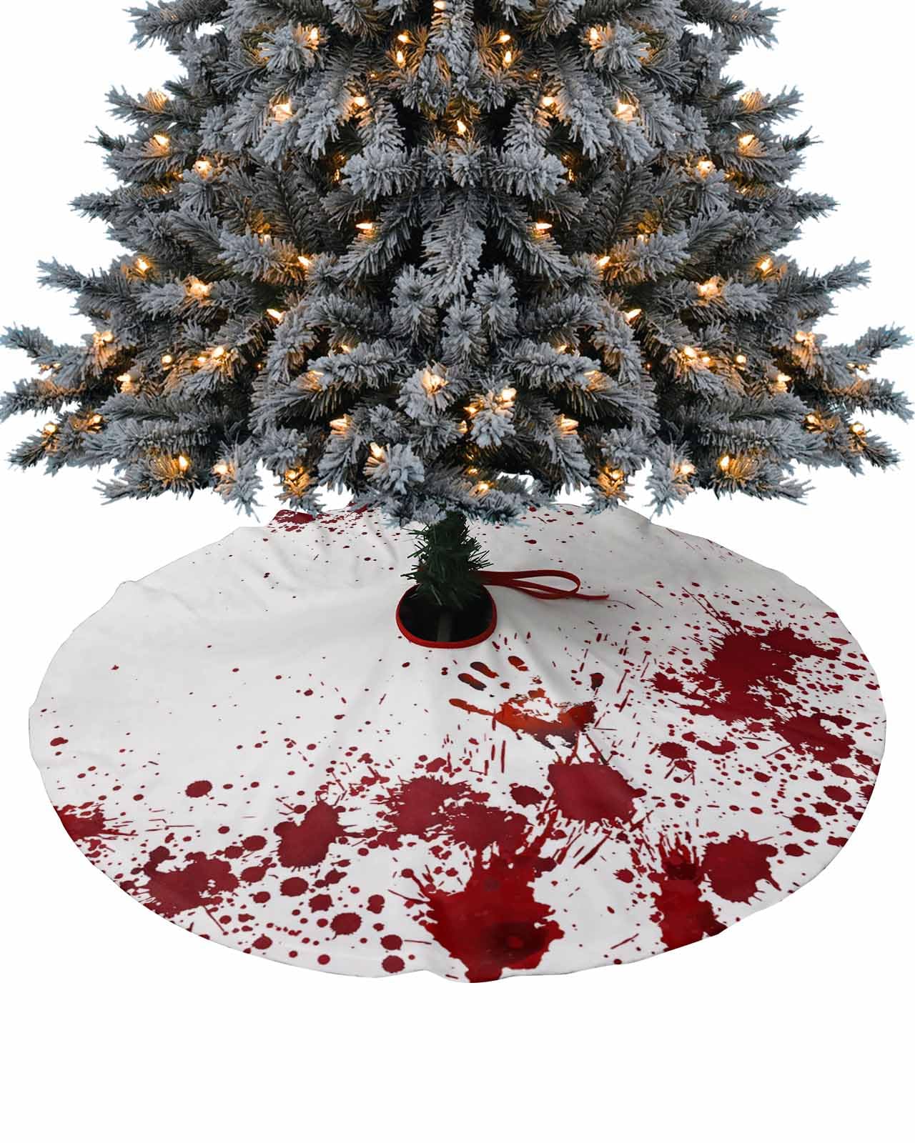 Nightmare Before Christmas Poster Spooky Halloween Tree Skirt