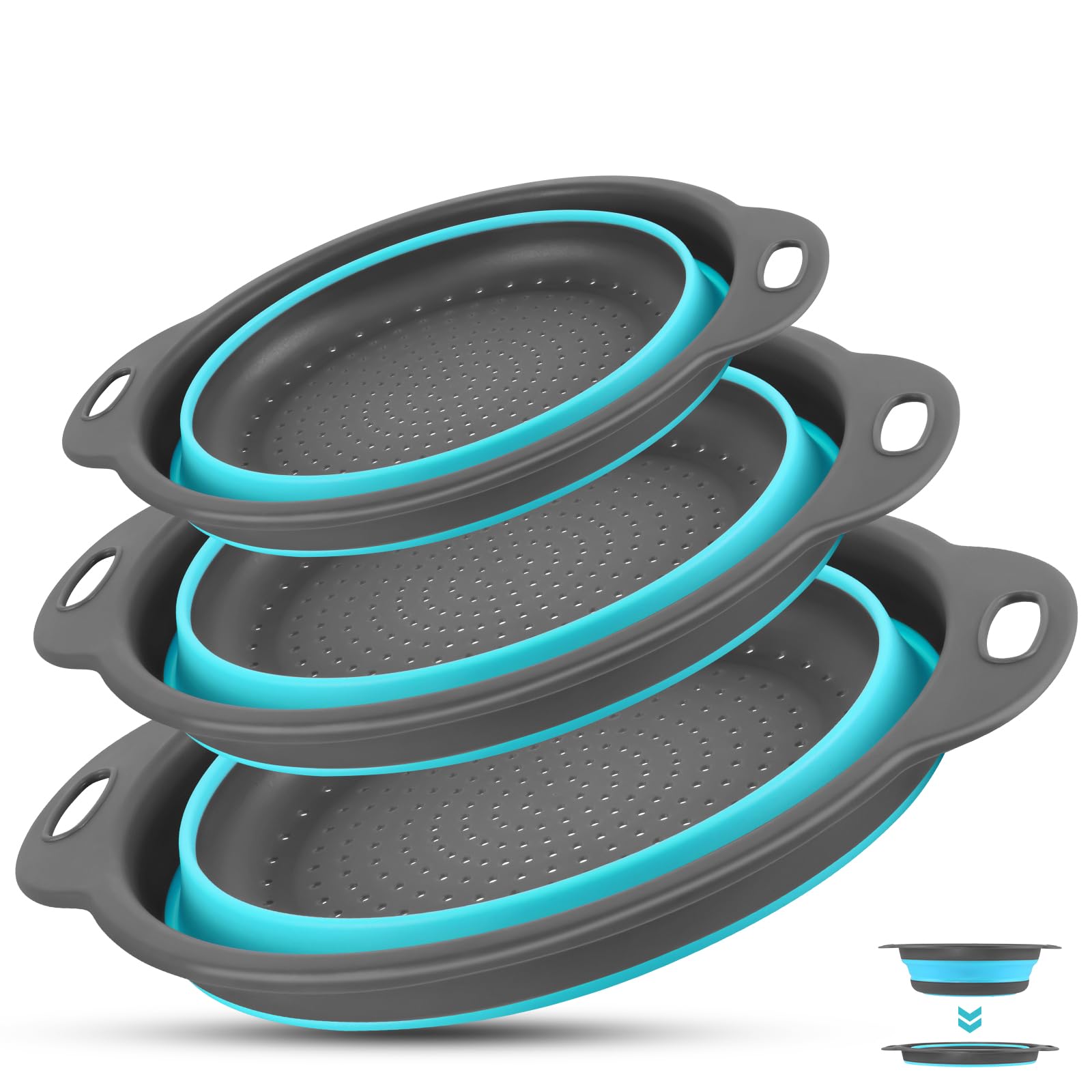 Passoire pliable en silicone : finis les placards encombrés de grands gadgets
