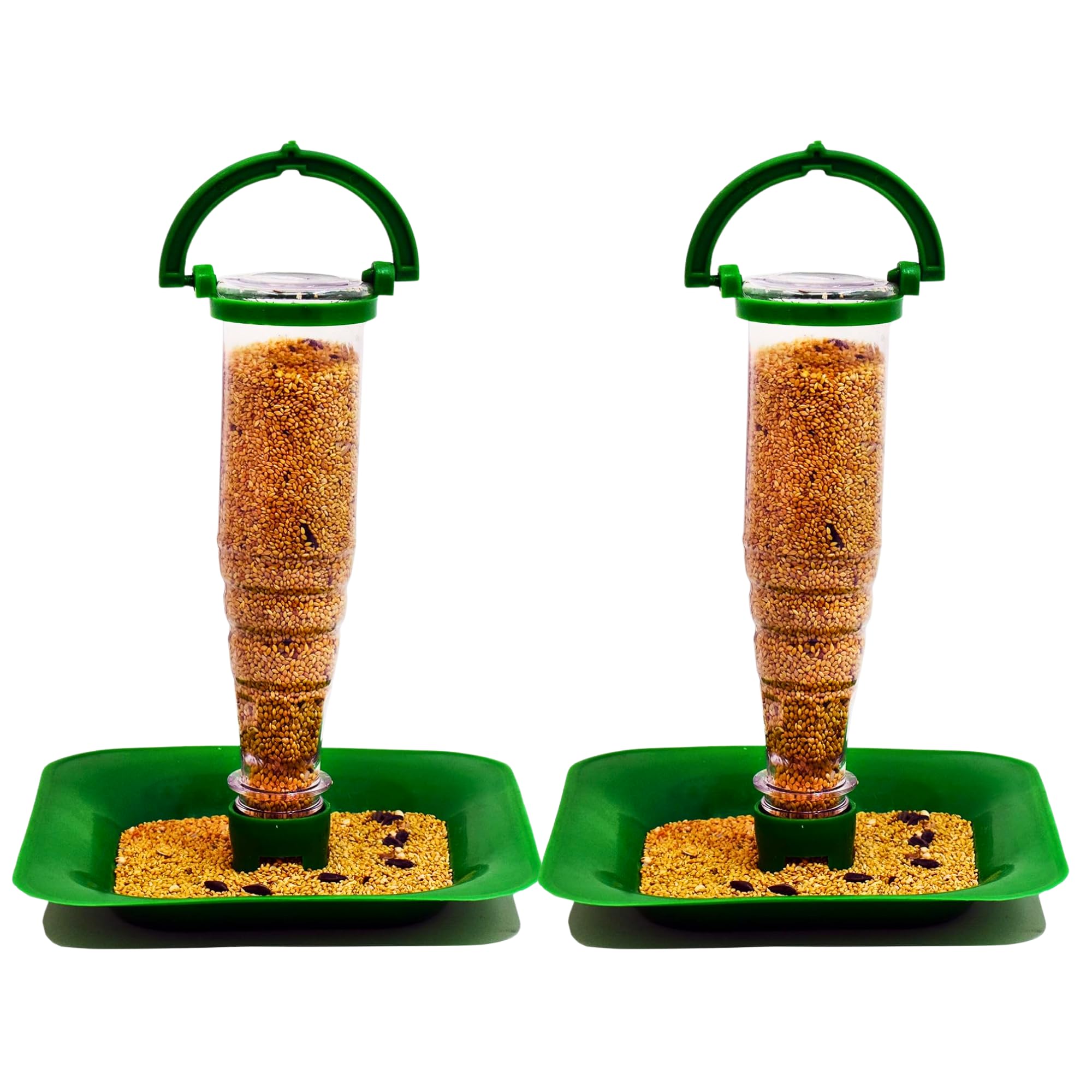 Ayushi Nano Bird Feeder for Food (Green, 2 Piece)-image-10
