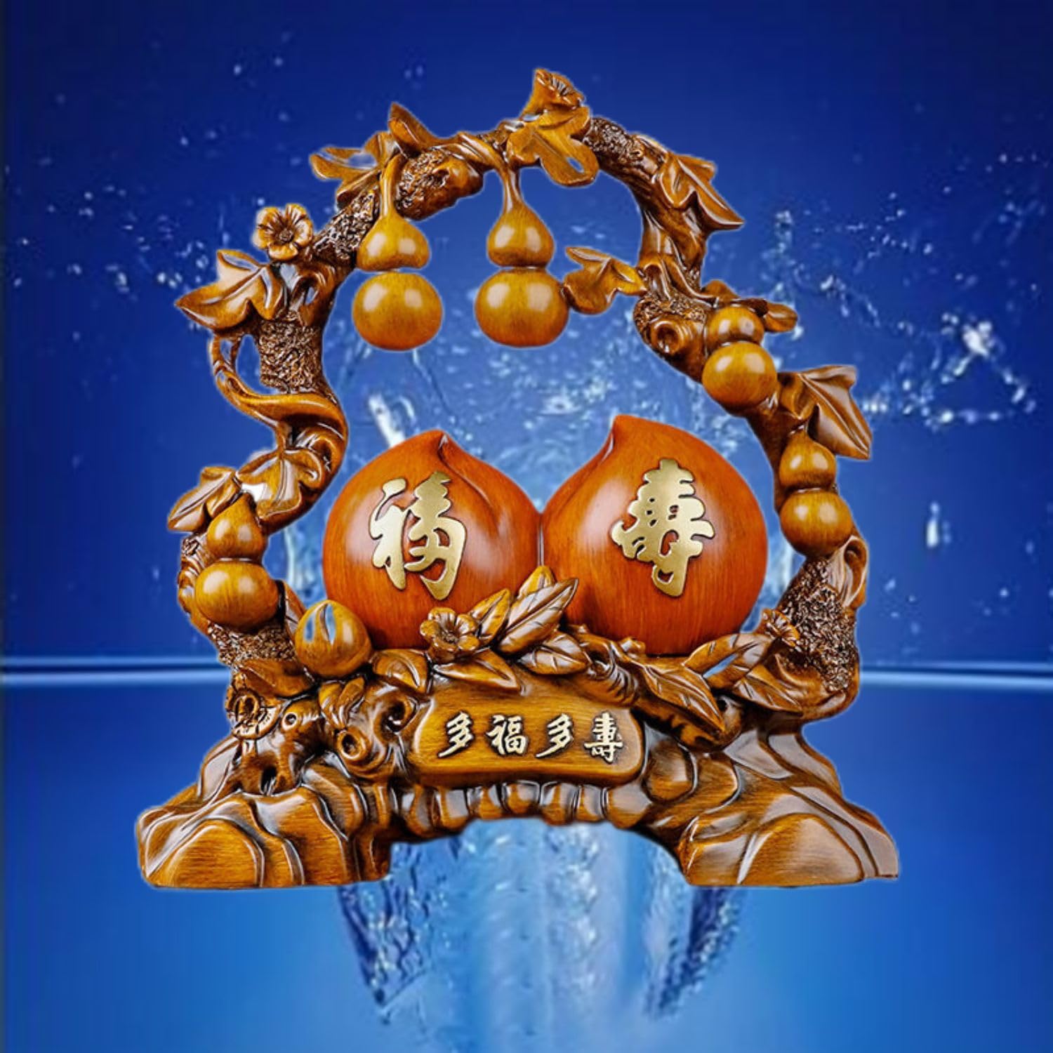 Amazon.com: Piegricdiat 多福多寿寿桃,Desk Decorations Figurines