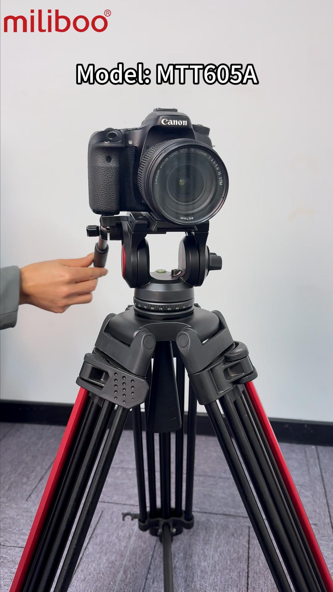 Amazon | miliboo ビデオカメラ 三脚 カメラ 三脚 コンパクト、プロ用