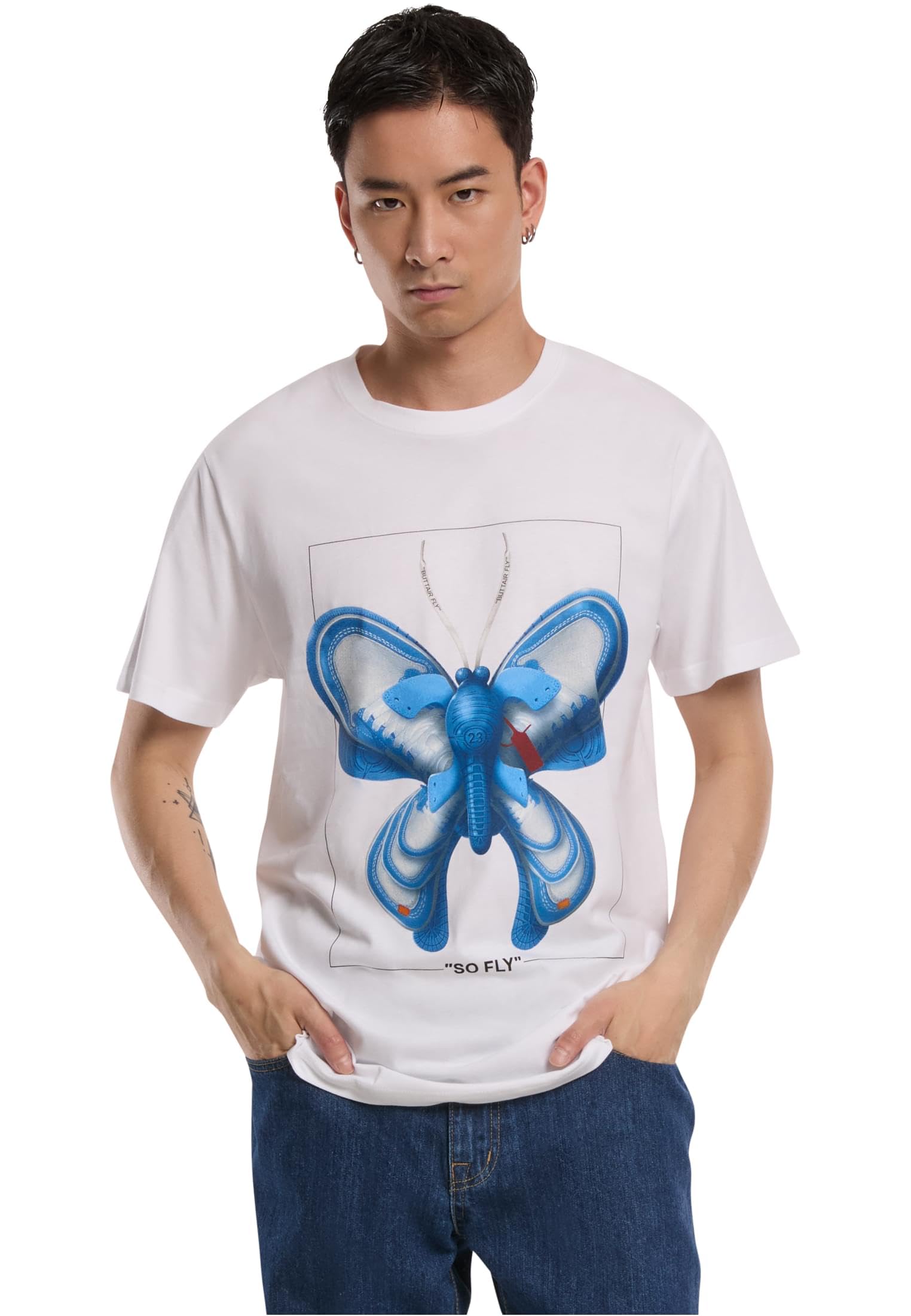 Mister Tee Men's So Fly Tee, White, XL