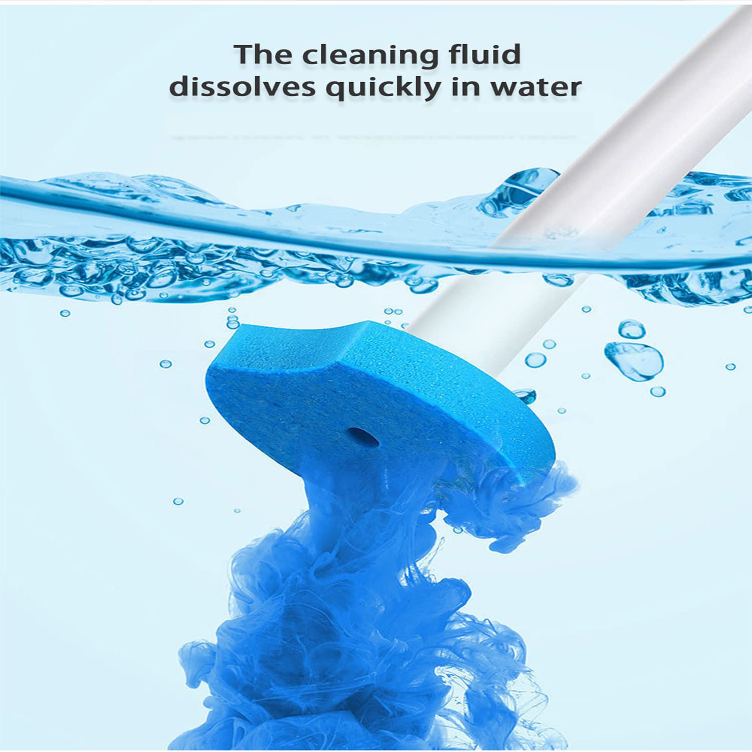 56 recambios de cepillo de inodoro, cabezales desechables para inodoro con limpiadores (solo para KIRIKIT Brush) para el hogar, suministros de limpieza de baño
