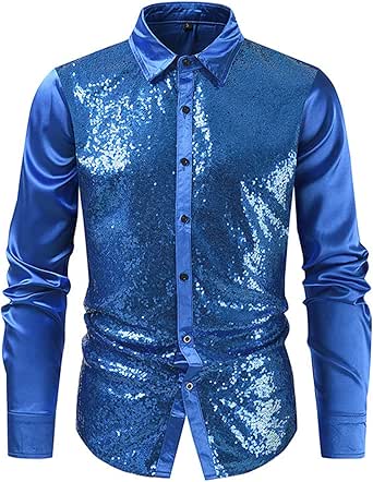 AIEOE Heren netshirt spier netshirt glitter transparant T-shirt sexy netshirts korte mouwen hemd club wear zomer netto top - XS-3XL, A01# Glitter Look Shirts - Zwart, 3XL
