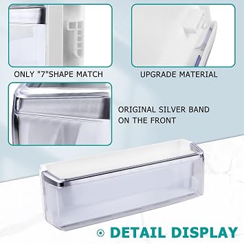 AAP73252302 Refrigerator Door Bin (Left) for with Kenmore Elite Door Shelf | Fit LFX31945ST LFXC24726S LMXC23796D LMXC23796S LMXS30796D LFX25991ST01 AAP73252311 Door Bin