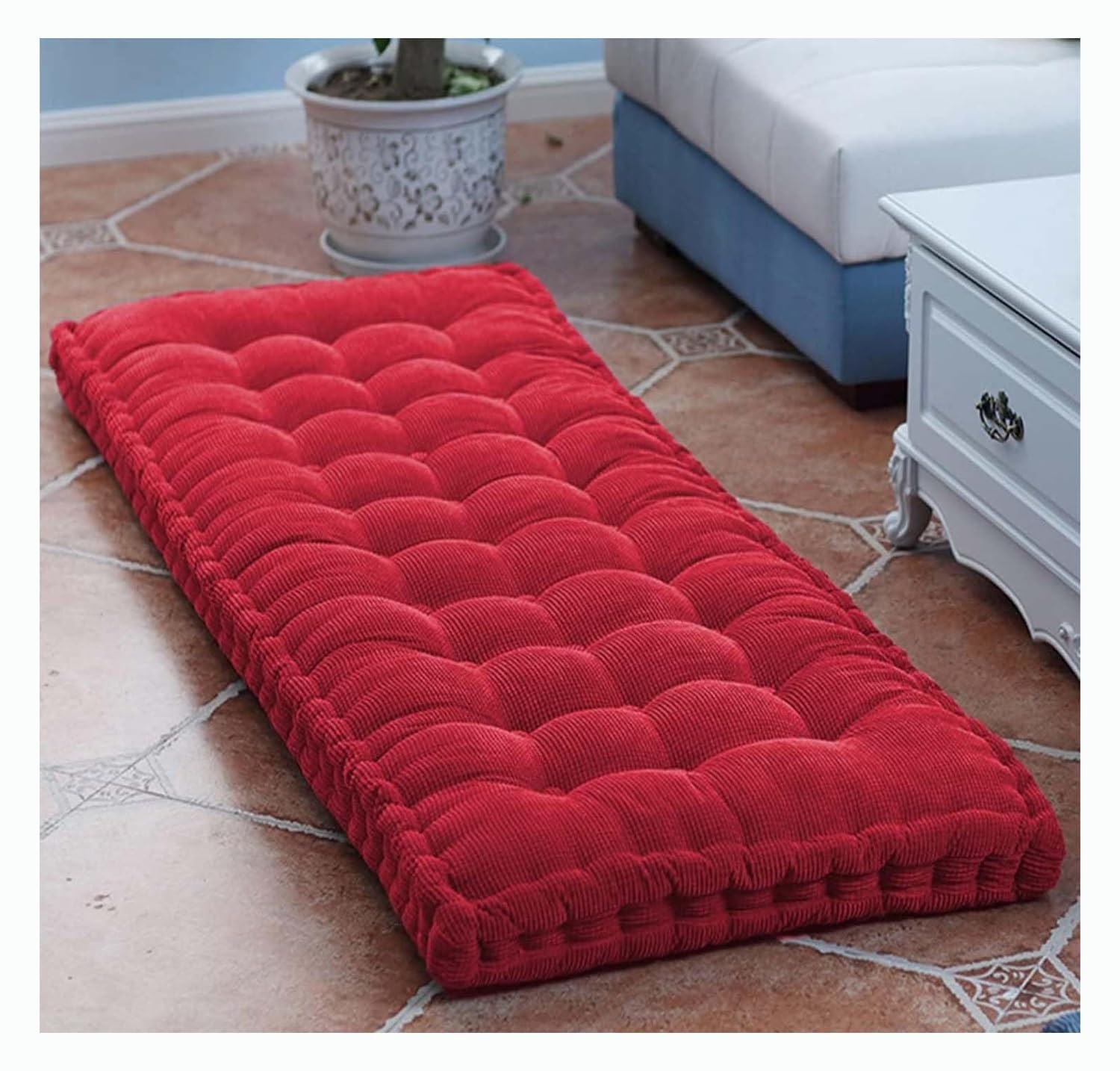 ZEaink Garden Bench Cushion 3/2/1 Seater Seat Pad for Patio Furniture Kitchen or Dining Bench Indoor & Outdoor Use Comfortable Modern Tufted Style