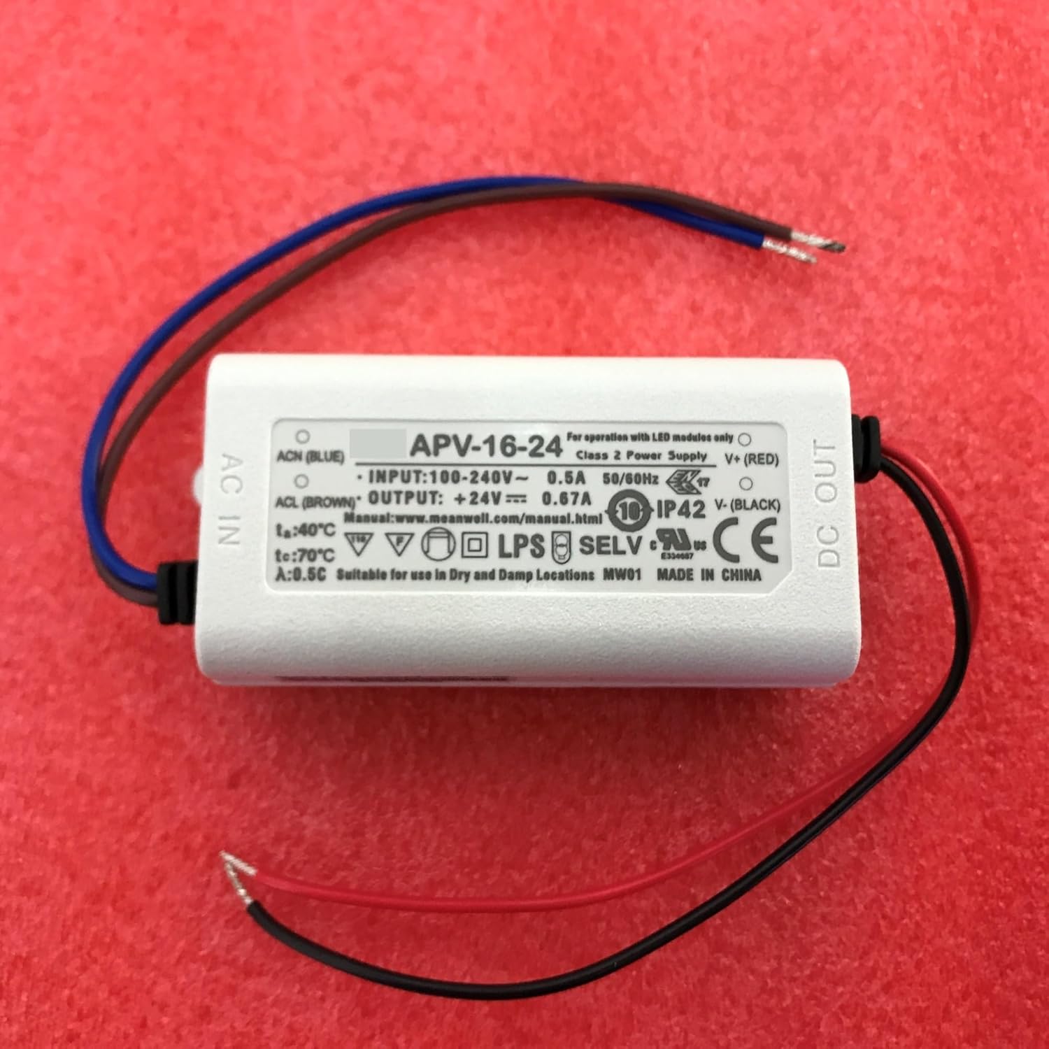 APV-16-24V 16W Constant Voltage LED Decorative Advertising Lighting Equipment Power Supply