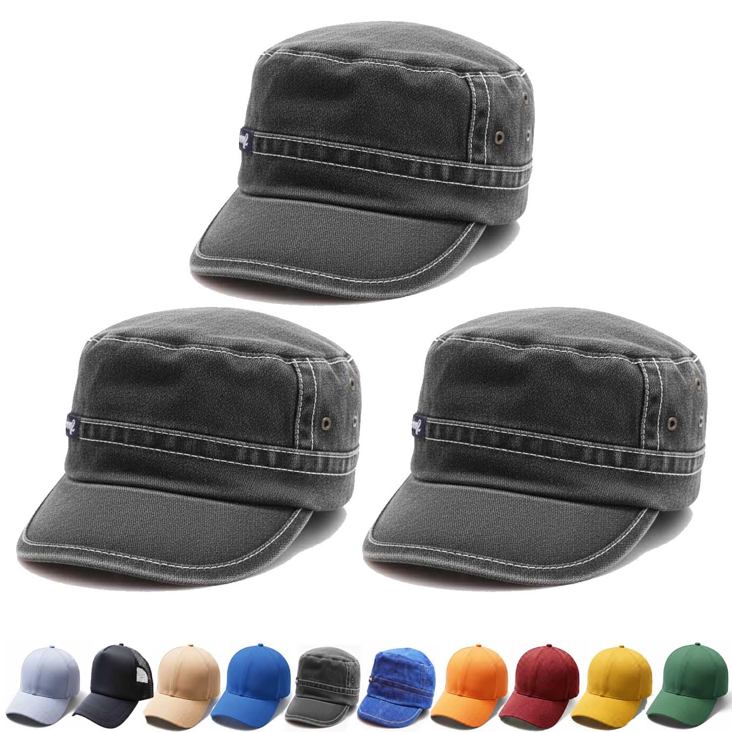 NISKANET Cotton Unisex Plain Baseball Caps for Men and Women | Adjustable Size |Casual Headwear for Daily Use and Outdoor Wear-picture-16