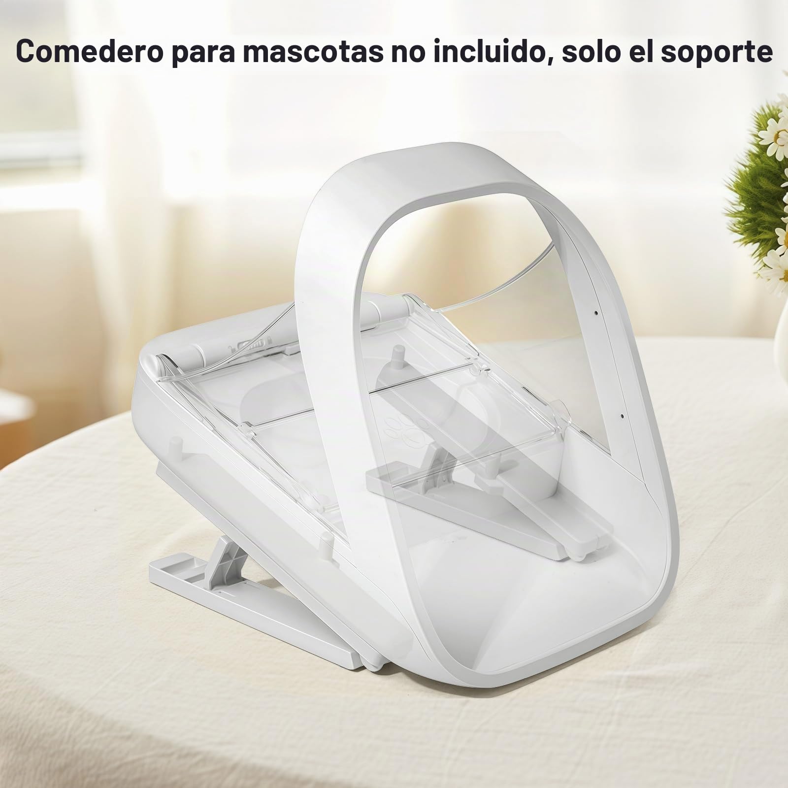 Staffetta regolabile para Mascotas SureFeed Sure Petcare con Lector de Microchip y Tapa sellada Compatible con Collares RFID, Altura Aumentada para facilitar el Acceso a la Comida de Las Mascotas