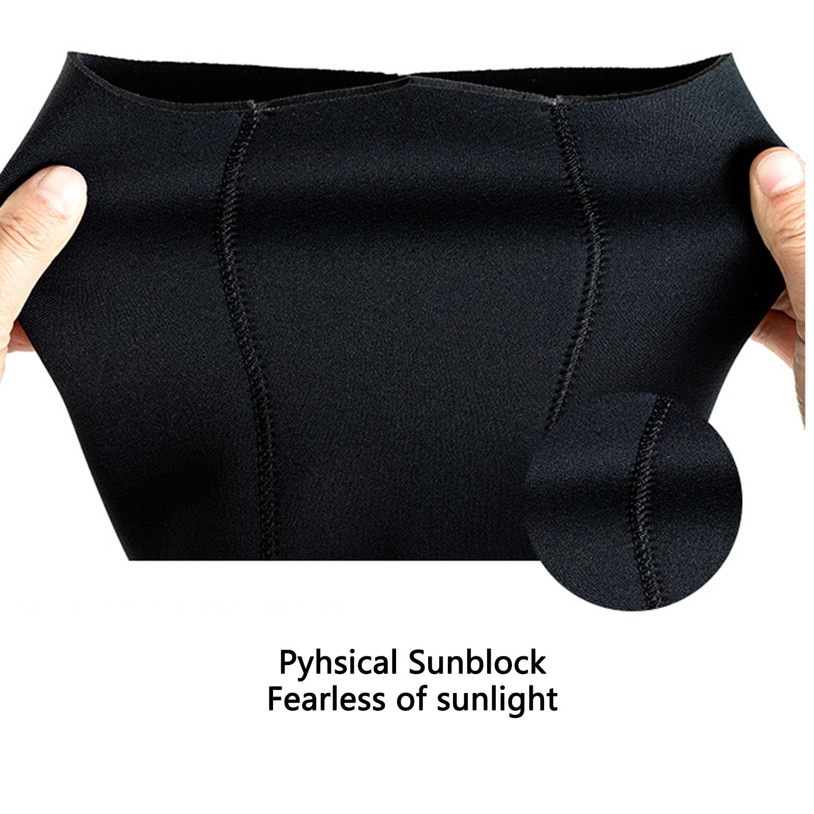 Cagoule de Plongée 5MM avec Protection Oreilles Tête Solaire Couverture Cou Ventilée Surf Apnée (L XL)