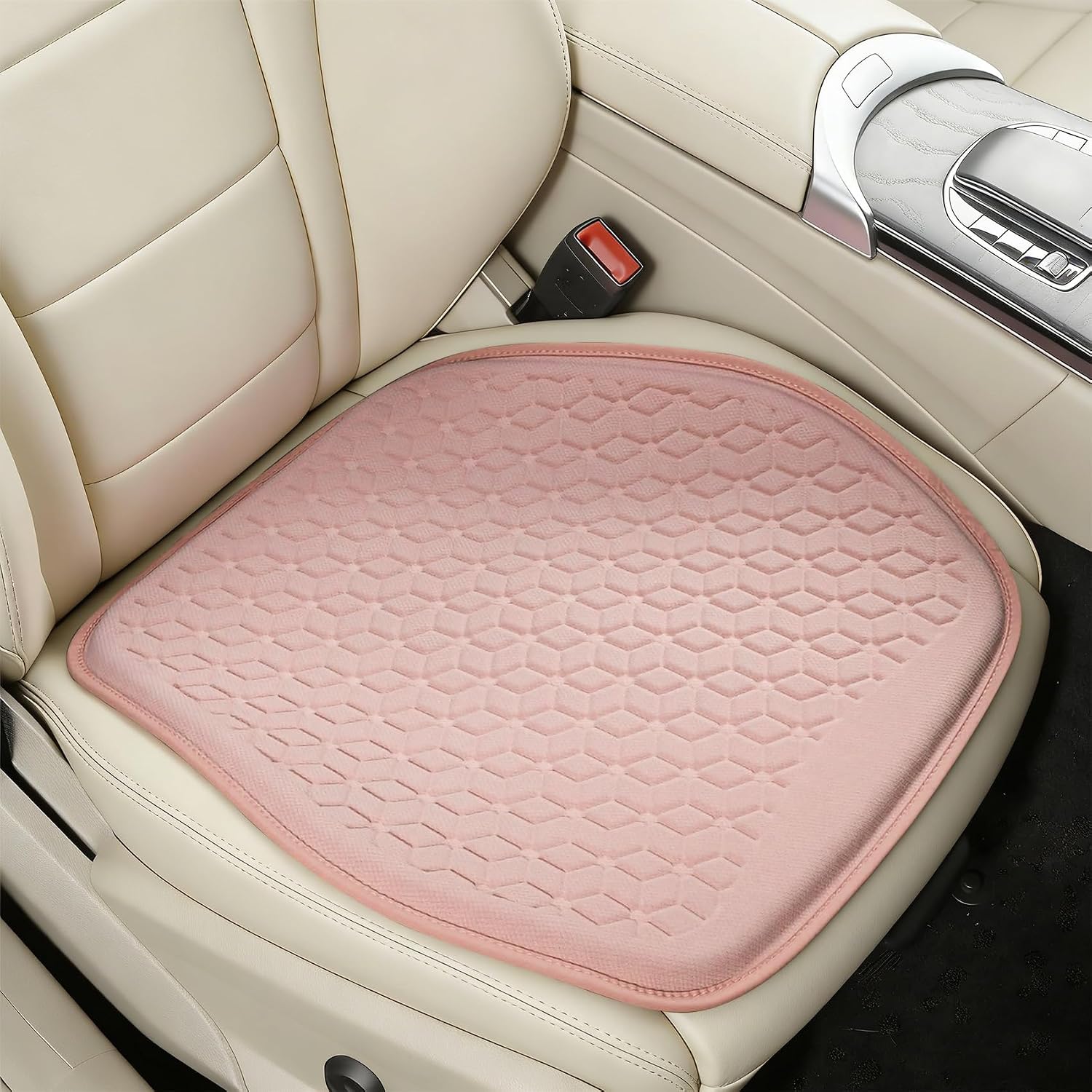 Gel Car Seat Cushion, Car Seat Pad, Non-Slip & Comfortable Automotive Chair Protector Pad for Driving, Breathable & Cooling Seats Cover Interior Mat Universal for SUVs, Sedans, Trucks (Green)