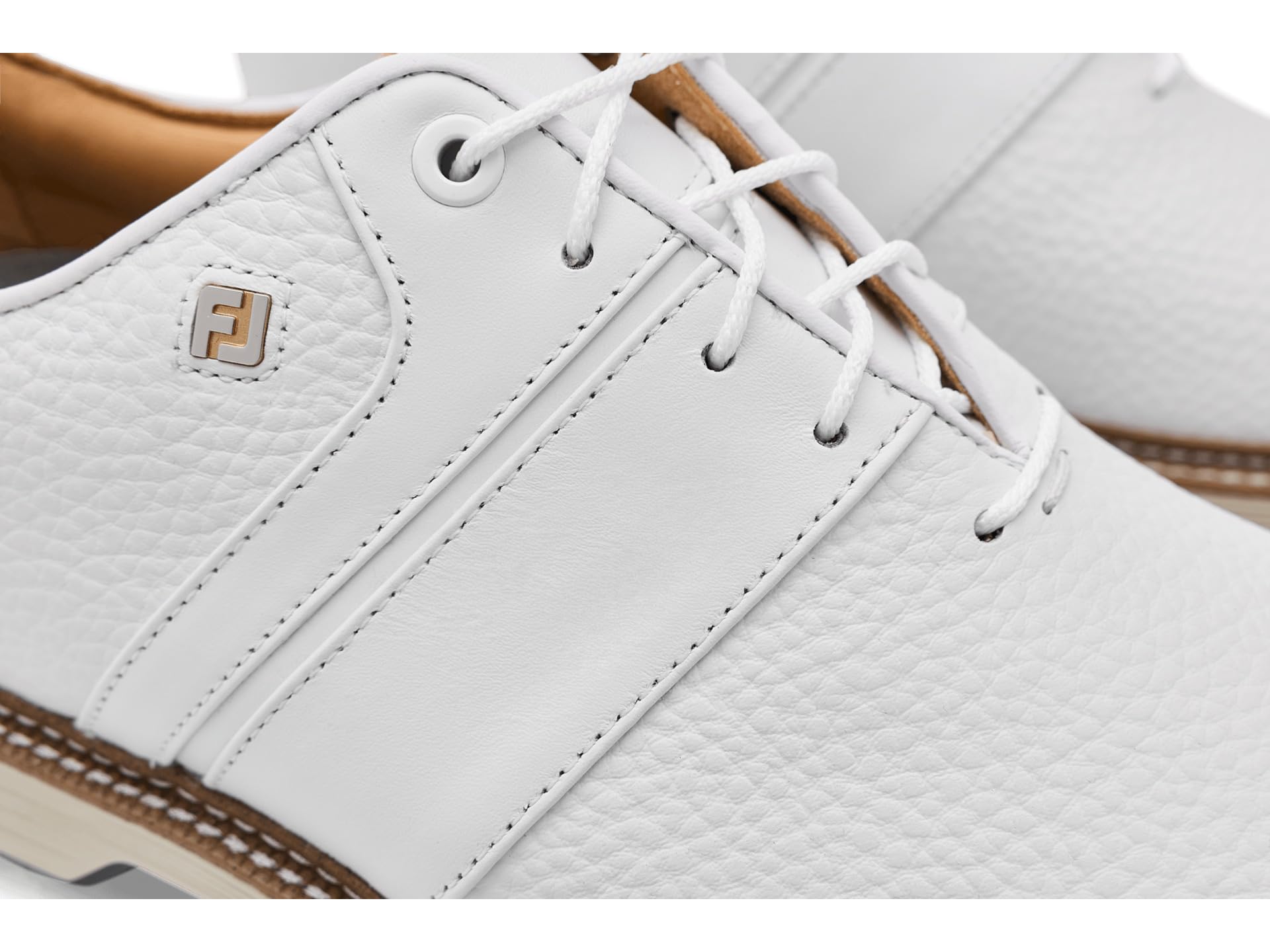 Footjoy Premiere Series Packard Chaussures de Golf pour Homme, Blanc/Blanc, 45 EU M