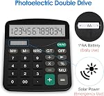 Helect Calculator, Standard Function Desktop Calculator (Black)