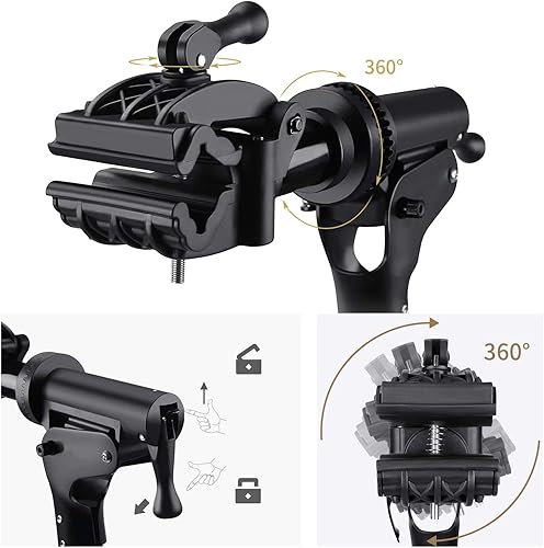 Miniatura 2 de CXWXC Soporte de reparación de bicicletas -Shop Home Bicycle Mechanic Maintenance Rack- Aleación de aluminio entera - Altura ajustable (rs100)