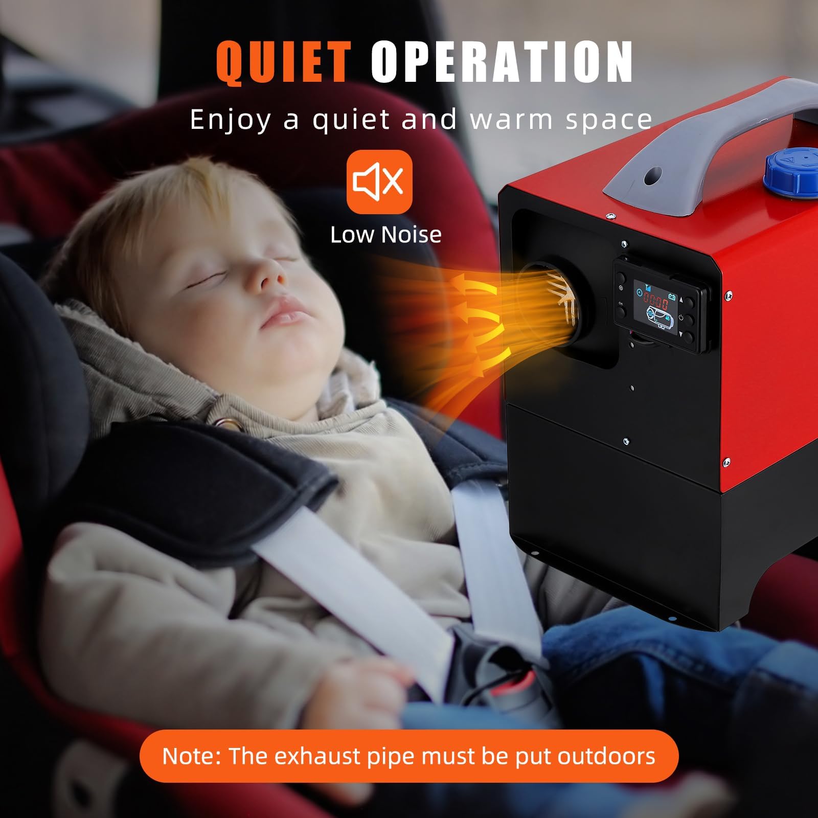 Ogrzewacz powietrza Diesel, 5 kW 12 V, ogrzewanie ciężarowe, przenośne ogrzewanie postojowe Mibni z wyświetlaczem LCD i pilotem, szybkie ogrzewanie nagrzewnicy Diesel do samochodów, kamperów, ciężar