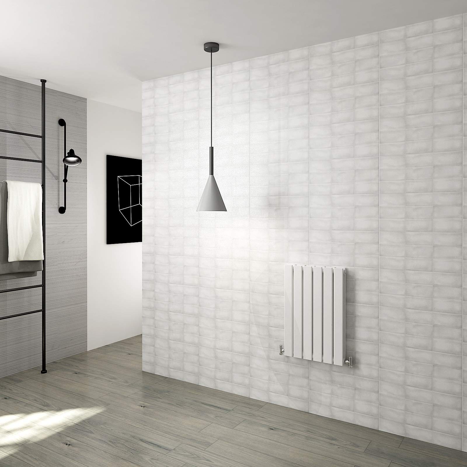 Horizontal Flat Panel Designer Radiator Central Heating White Rads Double 600x408mm
