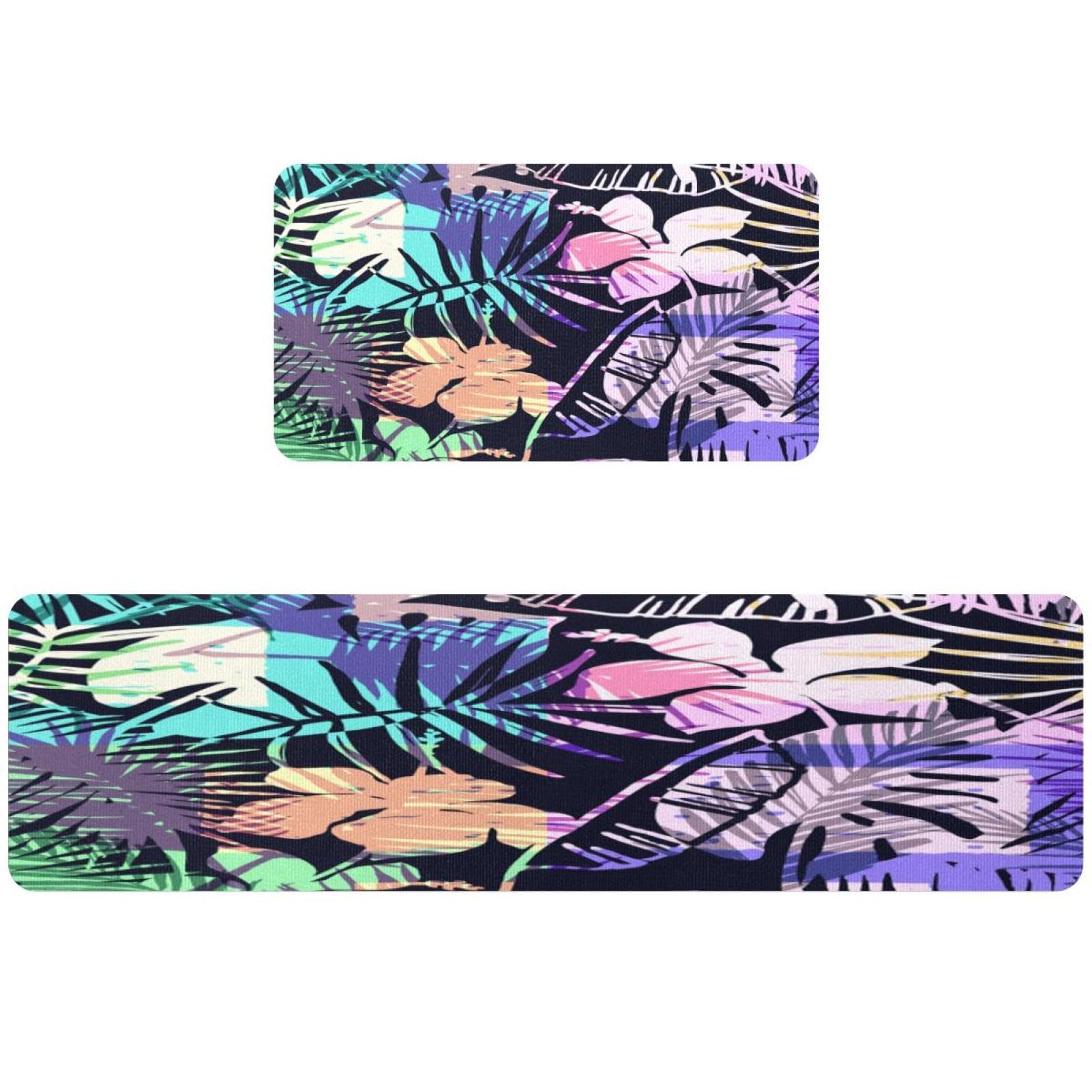 Tapis de cuisine tropical lot de 2 parfaits pour couloir et buanderie
