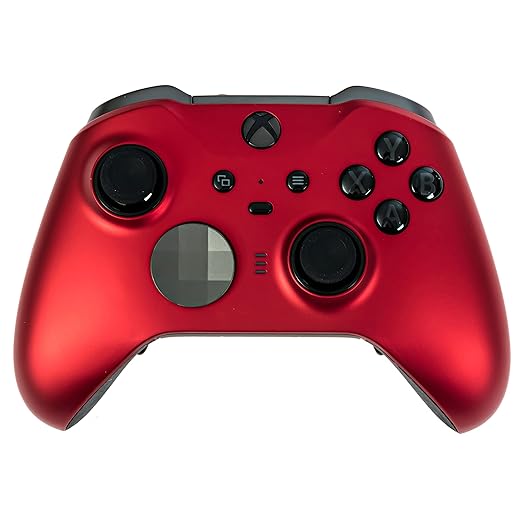 Xbox Elite Series 2 Custom Soft Touch Controller - Soft Touch Feel, Added Grip, Metallic Red Color - Compatible with Xbox One, Series X, Series S