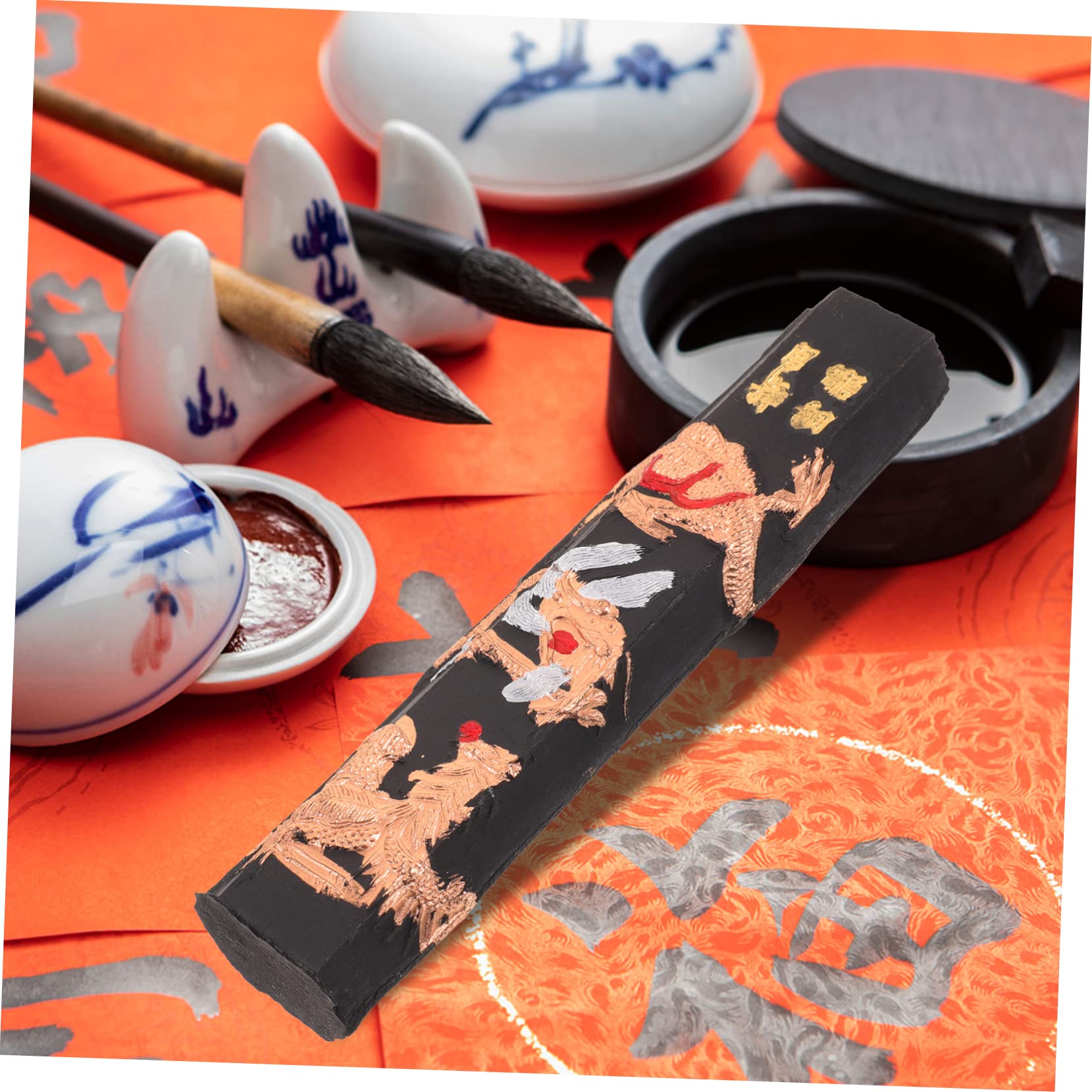 Gadpiparty 3 Pièces Encre Chinoise Traditionnelle Bloc pour Calligraphie Jeu de avec Boîte pour Pratique Artistique et