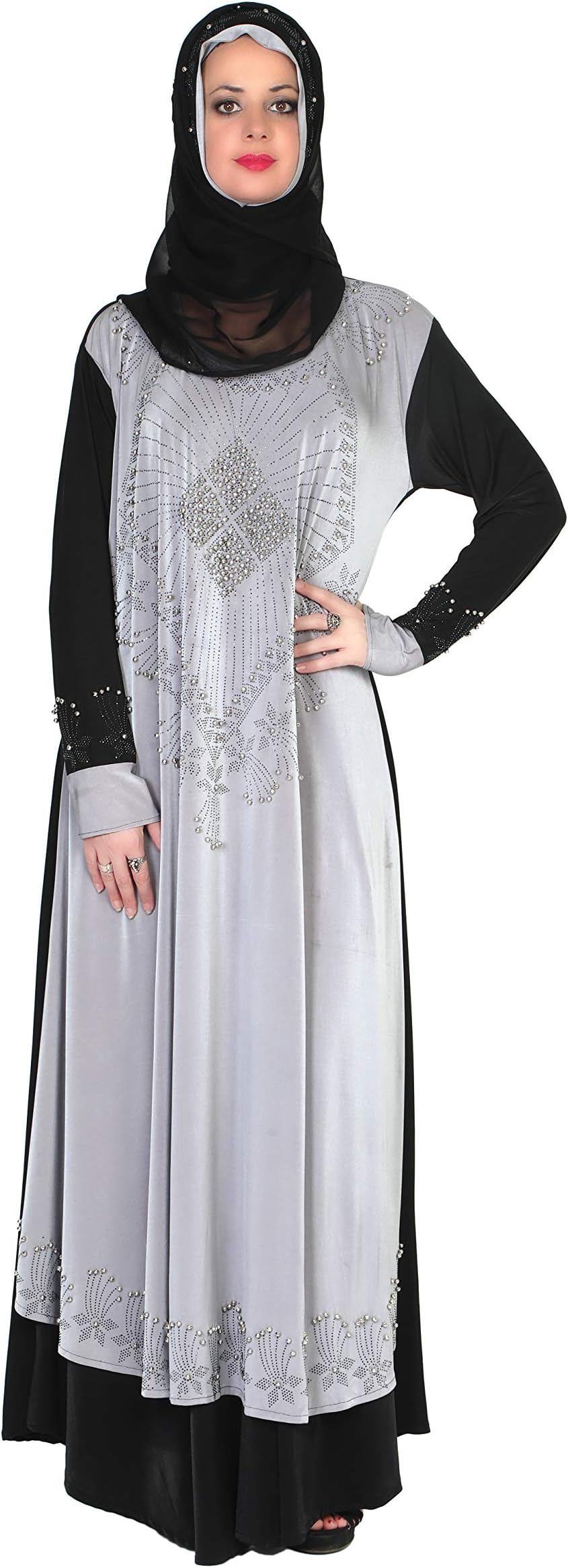 SOFIASIMPORTED Designer Burkha- Abaya/Hijab Set - Premium Al Nida Fabric