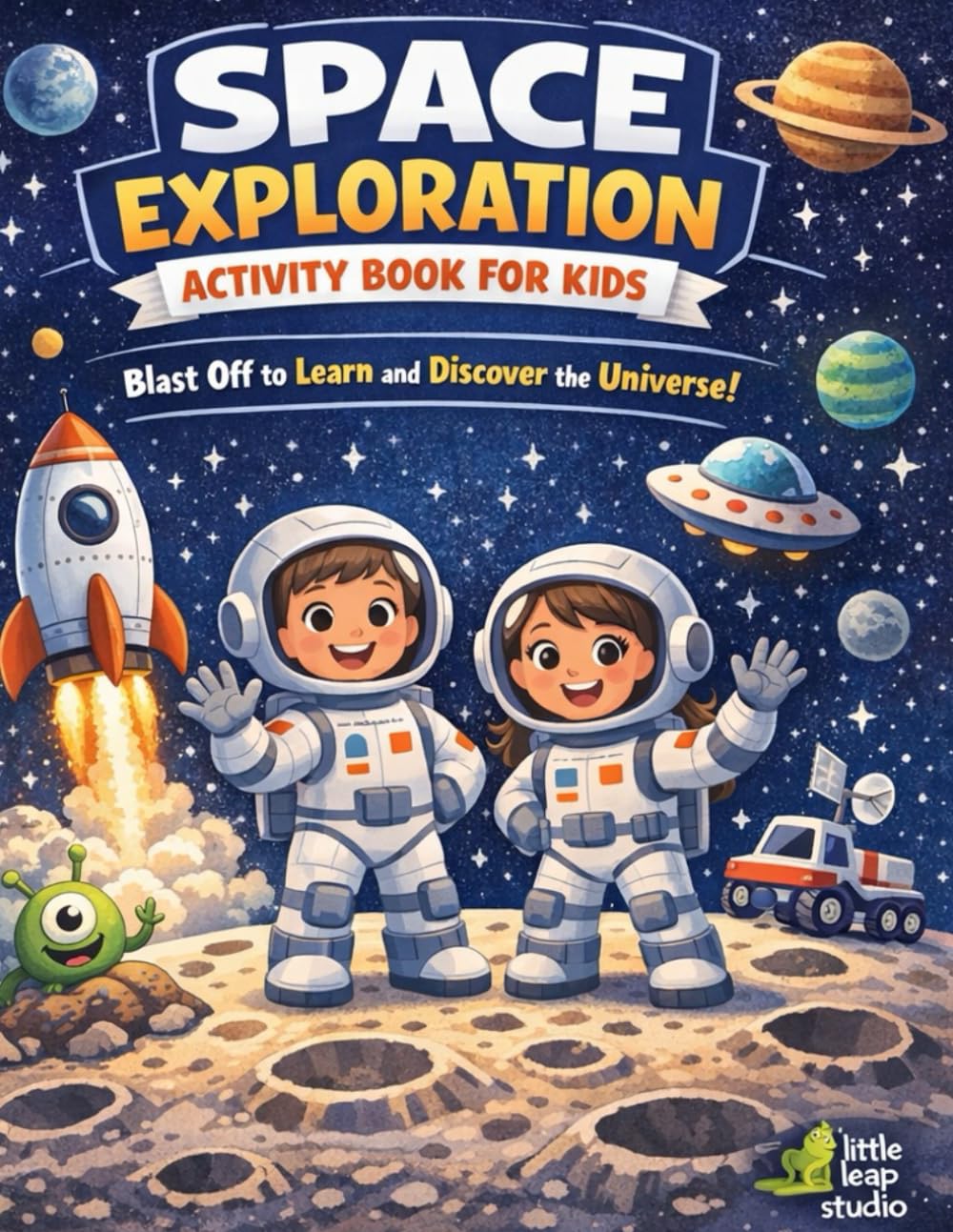 Space Exploration Activity Book for Kids: Blast Off to Learn and Discover the Universe | Fun Space Puzzles, Coloring Pages, Mazes & STEM Activities for Ages 4–8