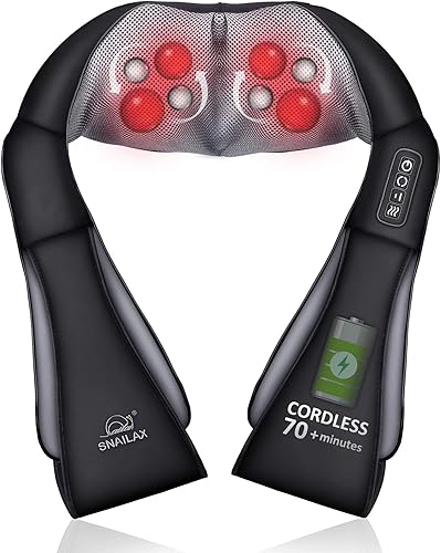 Miniatura 2 de Snailax Masajeador de espalda y cuello inalámbrico