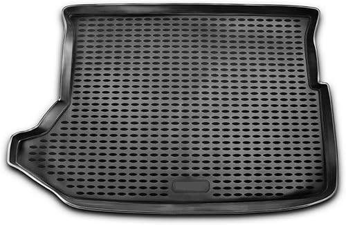 OMAC Alfombrillas de maletero para Dodge Caliber 2007-2012, color negro, moldeado en 3D, forro de carga de goma, protección para todo tipo de clima,
