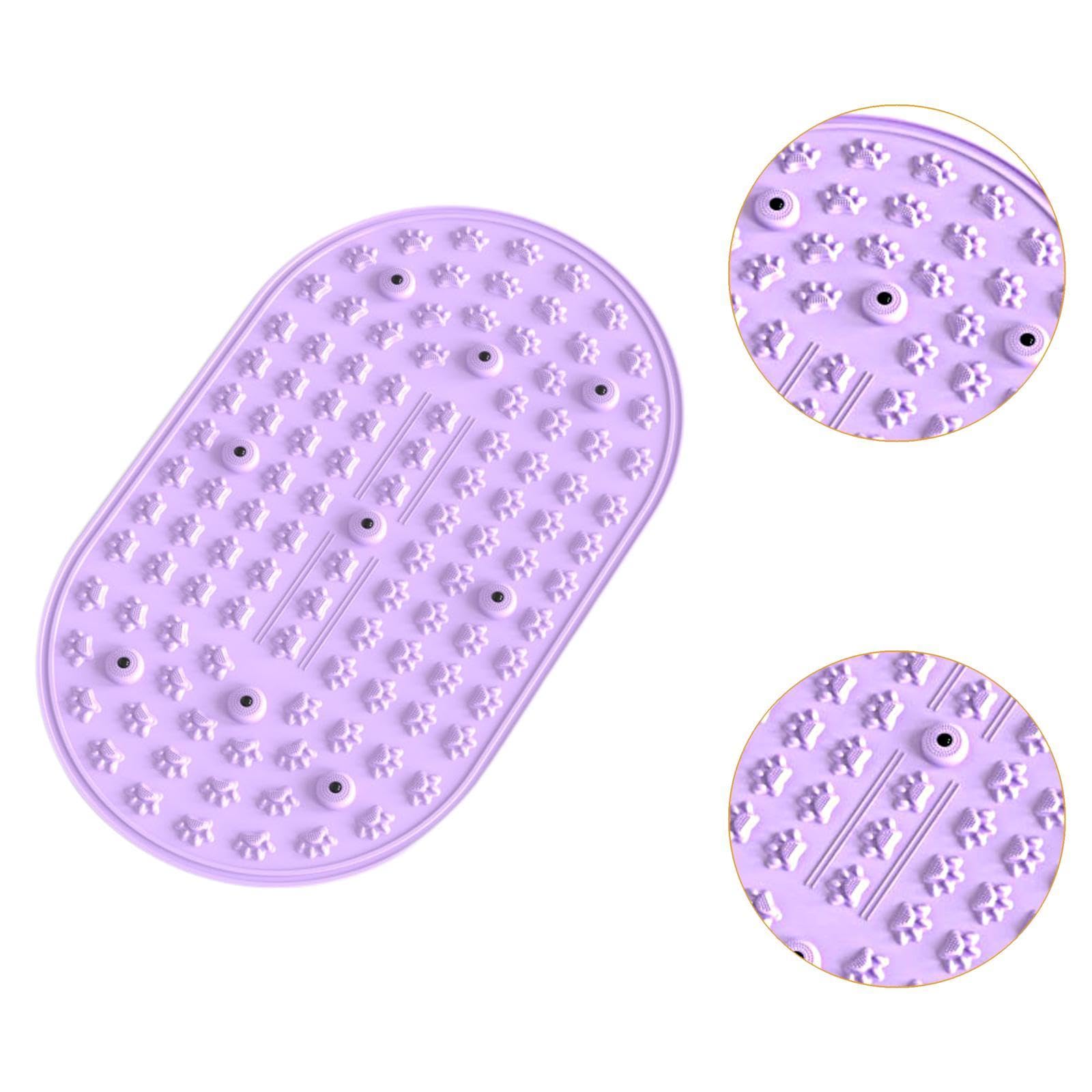 Tappetino per Agopressione Portatile in Silicone Multiuso per Auto, Ufficio O Stanza, Viola