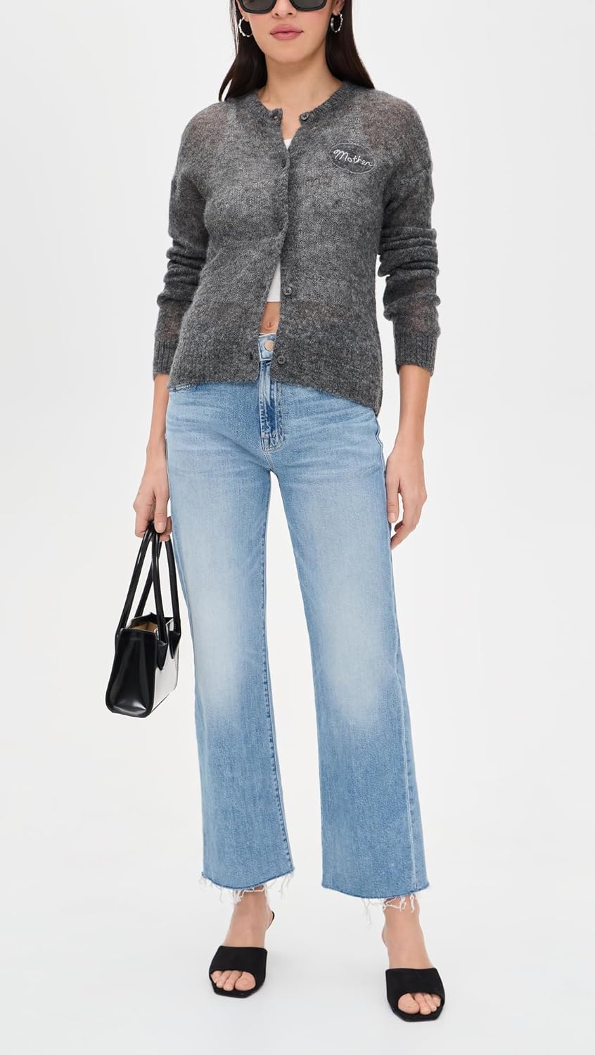 MOTHER Women's Mid Rise Rambler Zip Ankle Fray Jeans - Image 5