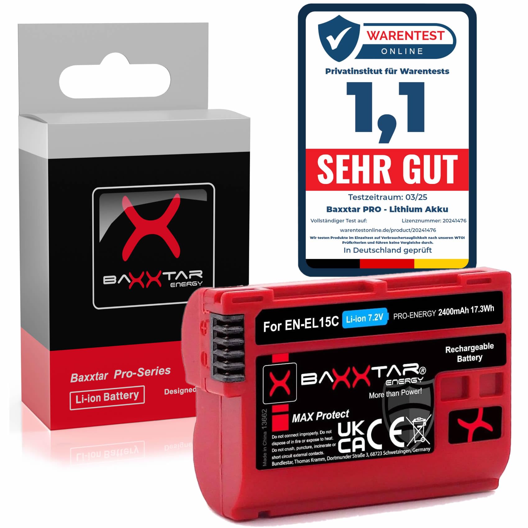 Batteria PATONA PROTECT EN-EL15c Per Nikon - 2600mAh Con Sensore NTC, Compatibile Con Z5, Z6 II, Z7 II, D850 E Altri Modelli - Foto 5