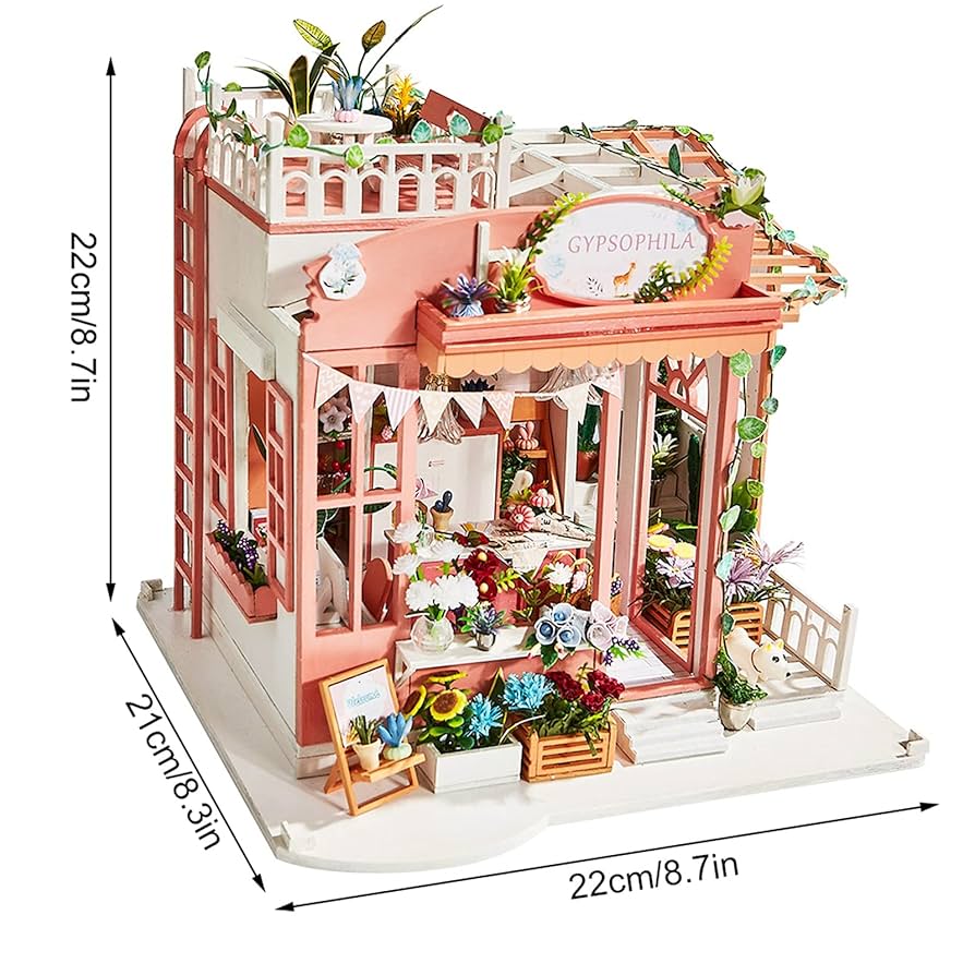 ドールハウス　ライト点灯モデル　輸入元ハウス　オブ　ロイド　ジャパン＋おまけ付き Amazon.co.jp: DIYミニチュアドールハウスキット、 8.7 x 8.3 x