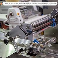 Vista 5 de HARFINGTON 6 manijas de palanca de sujeción ajustables, perillas de rosca hembra M8 con bloqueo de tornillo giratorio de liberación rápida, mango