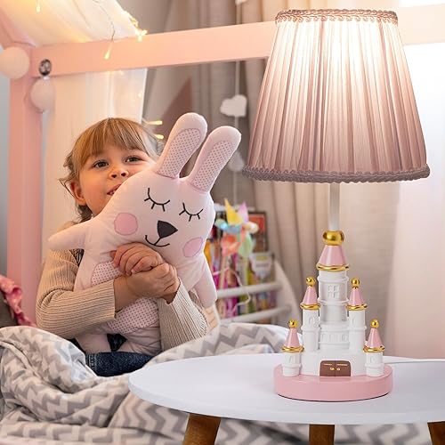 Miniatura 6 de Lámpara de mesa, adorable lámpara de escritorio para niños, estilo unicornio de 13 pulgadas, lámpara de noche azul, ideal para decoración de