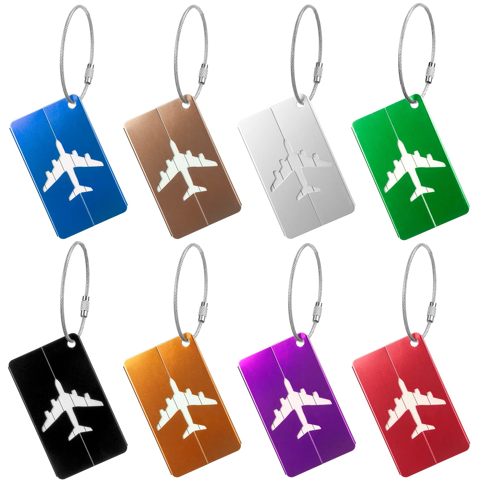 Bagagelabel 8 kleuren aluminium bagagelabel metalen bagagelabel bagagelabel bagagelabel van metaal