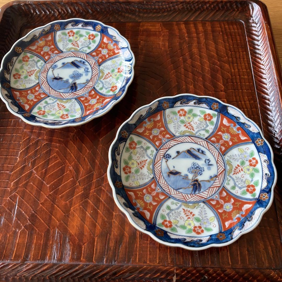 59 伊万里　有田　皿　小皿　九谷　鍋島　中国 Amazon | 伊万里焼 有田焼 鍋島焼 瀬兵窯 16cm 中皿 プレート 2枚