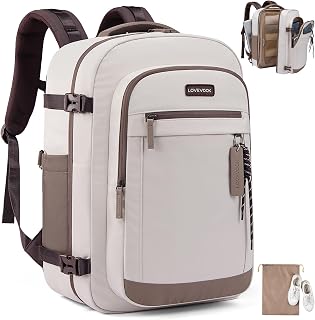 40L Travel Backpack for Women, Airline Approved Carry On Luggage, TSA Personal Item Bag fits 15.6 Inch Laptop, Weekender Overnight Suitcase for Work