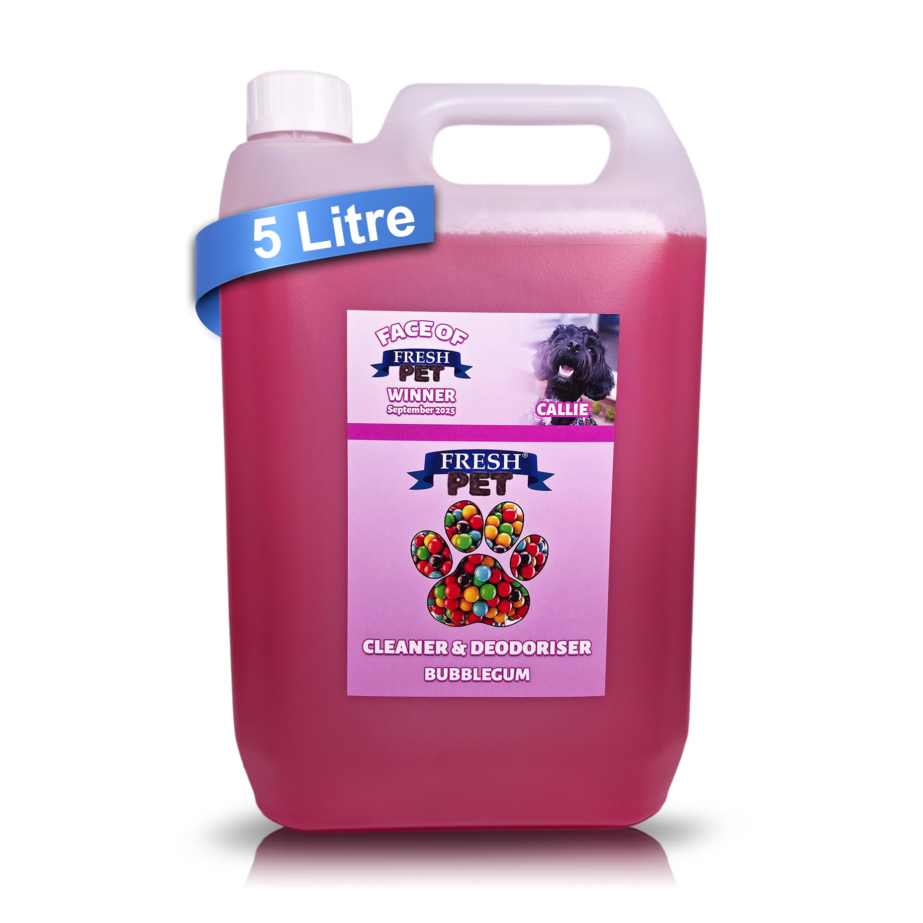 Fresh Pet Kennel/Cattery Disinfectant and Deodoriser - 5L (BUBBLEGUM)
