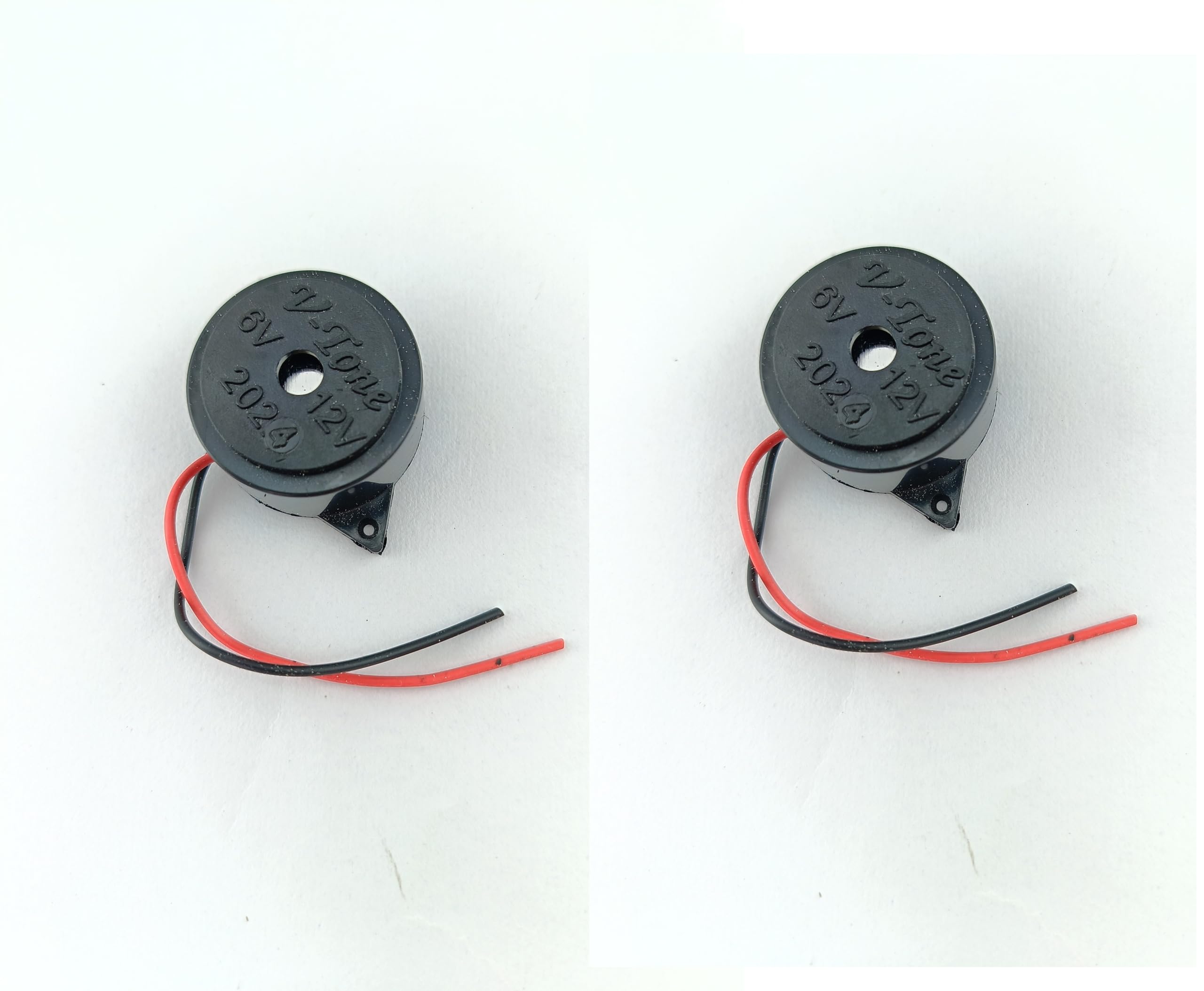 (Pack of 2Pcs) Small Mini Alram Buzzer Black Electronic Plastic Sounder Ringer-image-35