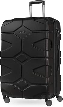 Hauptstadtkoffer - X-Kolln - Set of 2 Hard-side Luggages Trolley Expandable Suitcase 4 Wheel Spinner, TSA Lock, (S/L), Black