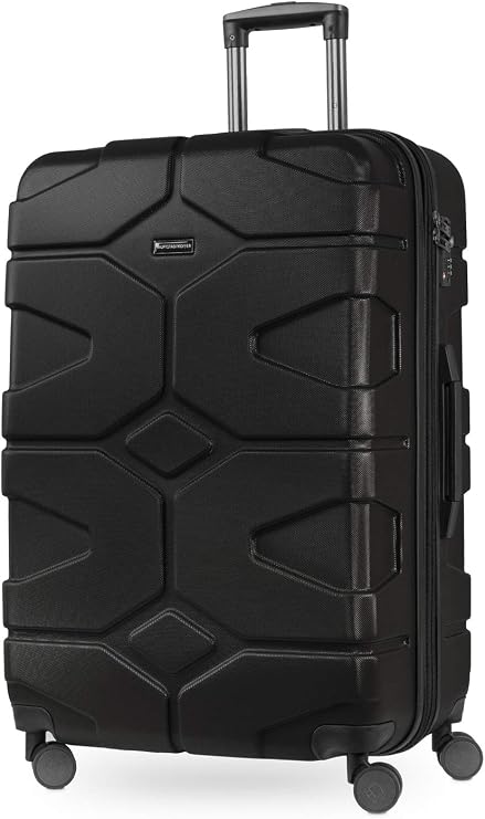 Hauptstadtkoffer - X-Kolln - Set of 2 Hard-side Luggages Trolley Expandable Suitcase 4 Wheel Spinner, TSA Lock, (S/L), Black