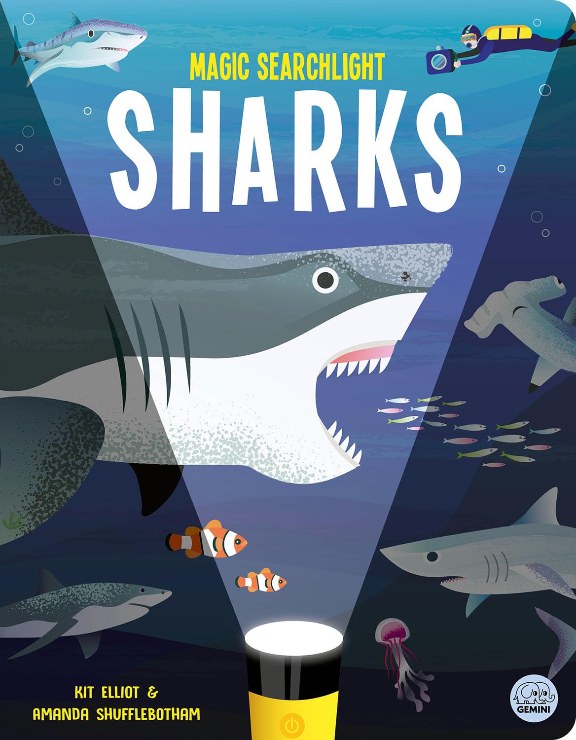 Magic Searchlight - Sharks (Seek and Find Magic Searchlight Books ...