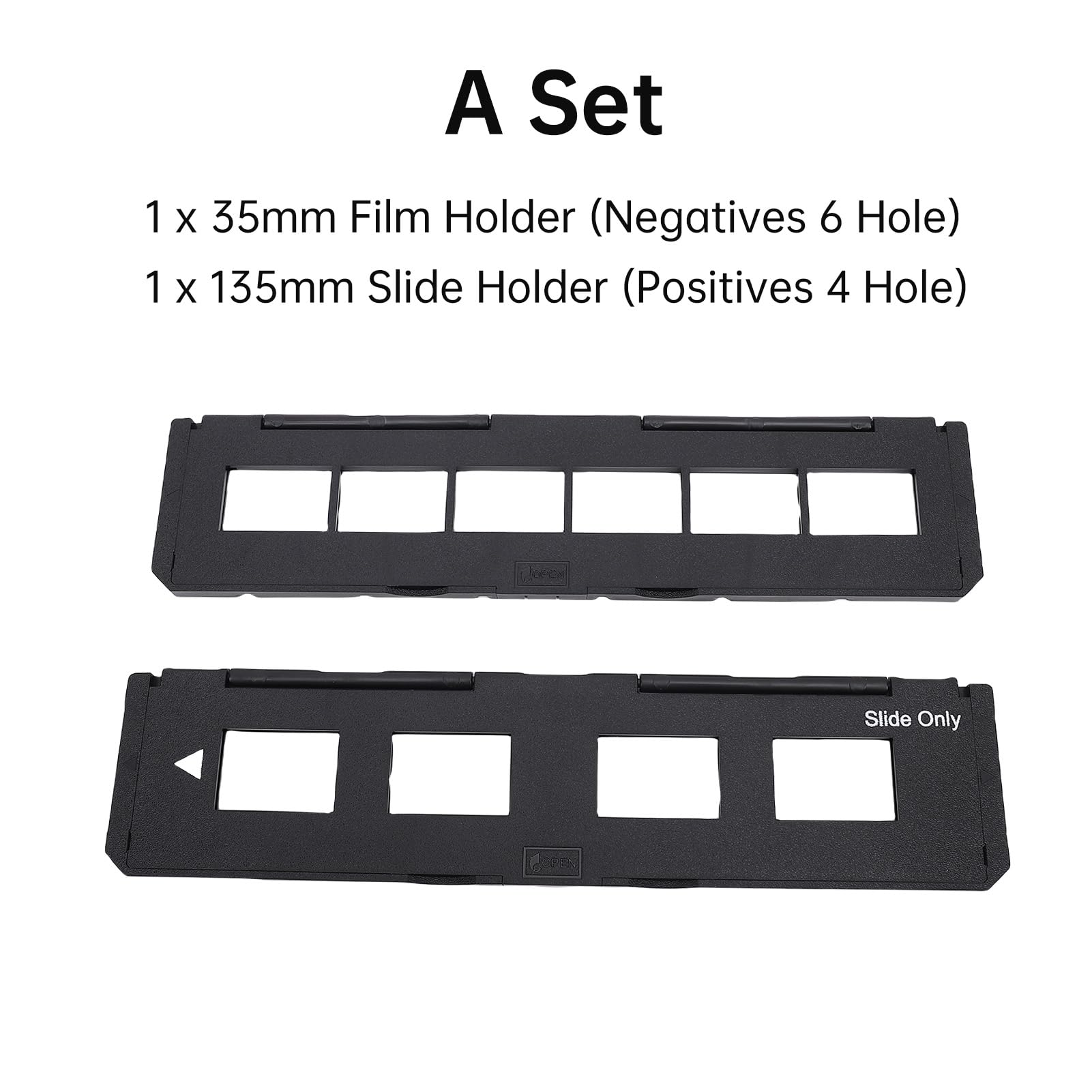 Sxhlseller Soporte para Películas Negativas de 35 Mm, 6 Cuadros y Soporte para Diapositivas de 135 Mm, Juego de 4 Cuadros, Compatible con Escáneres de Películas 7200 7200U, Bandeja Plana
