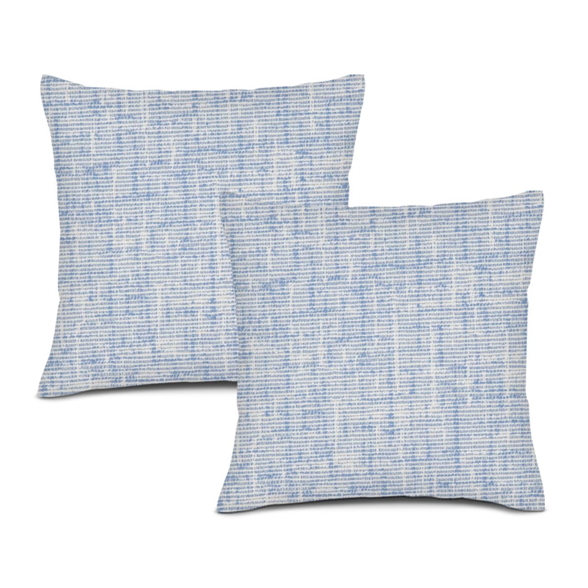Boho Pillow Covers 18x18 Inch Set of 2 STONEWASH DENIM Bella Throw Pillows Covers Bohemian Carpet Ethnic Floral Print Decorative Pillowcase Farmhouse Linen Cushion Case Decor for Home Sofa Couch Bed