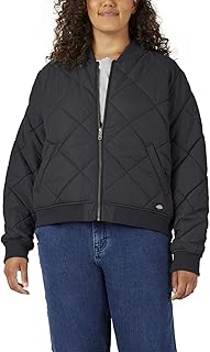 Women's Size Plus Quilted Bomber Jacket