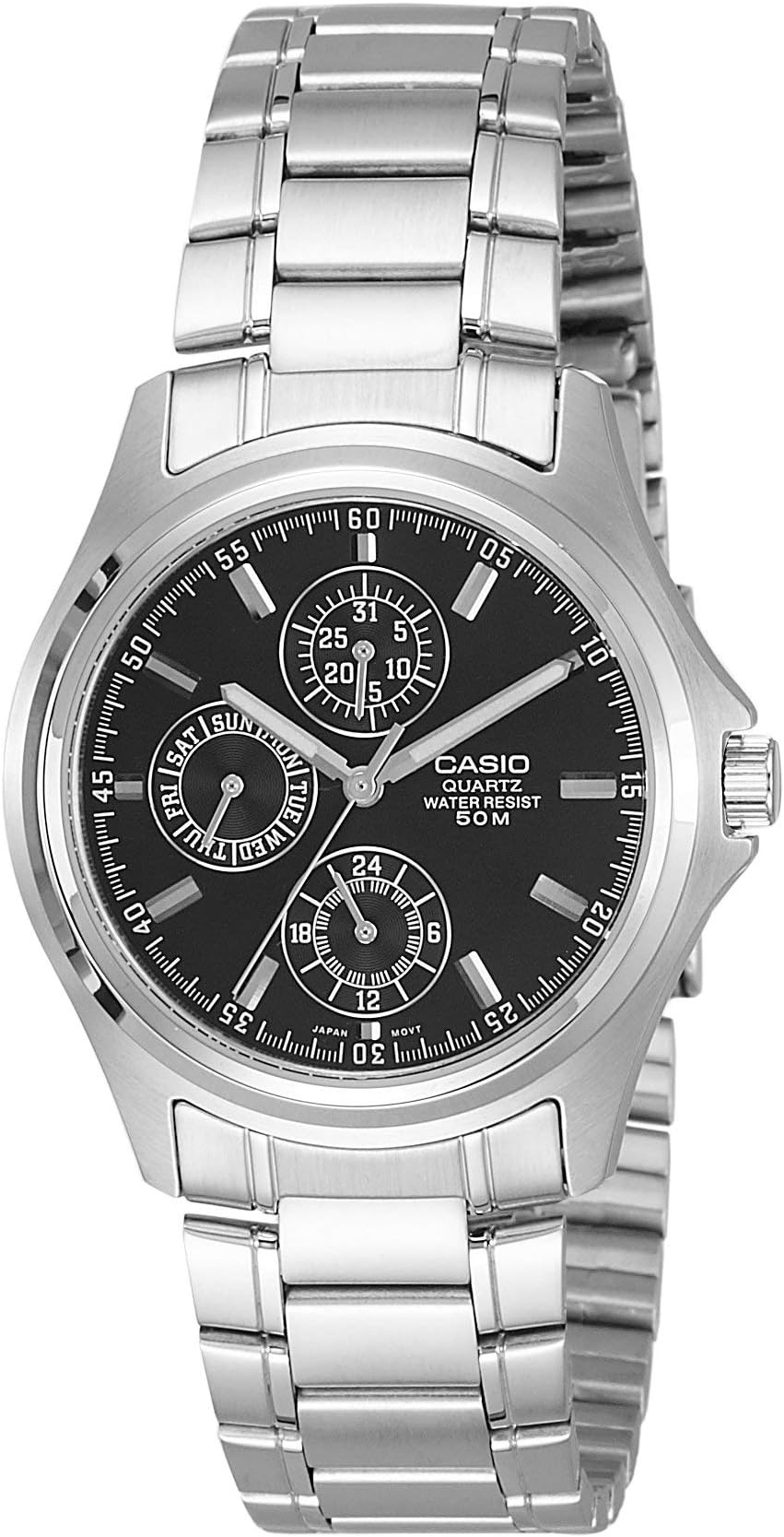 Casio MTP-1246D-1AVDF Men's Watch Stainless Steel Bracelet Silver