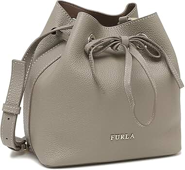 【美品】FURLA フルラ コスタンザ ショルダーバッグ レザー ブラック 巾着 フルラ FURLA バッグ ショルダーバッグ アウトレット レディース