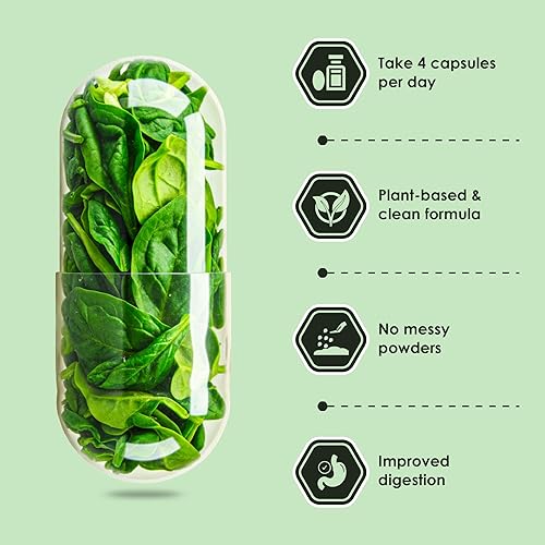 Miniatura 4 de Rawleigh NutriGreens Suplemento de 120 cápsulas con más de 90 vitaminas naturales y minerales esenciales para una nutrición equilibrada, energía e