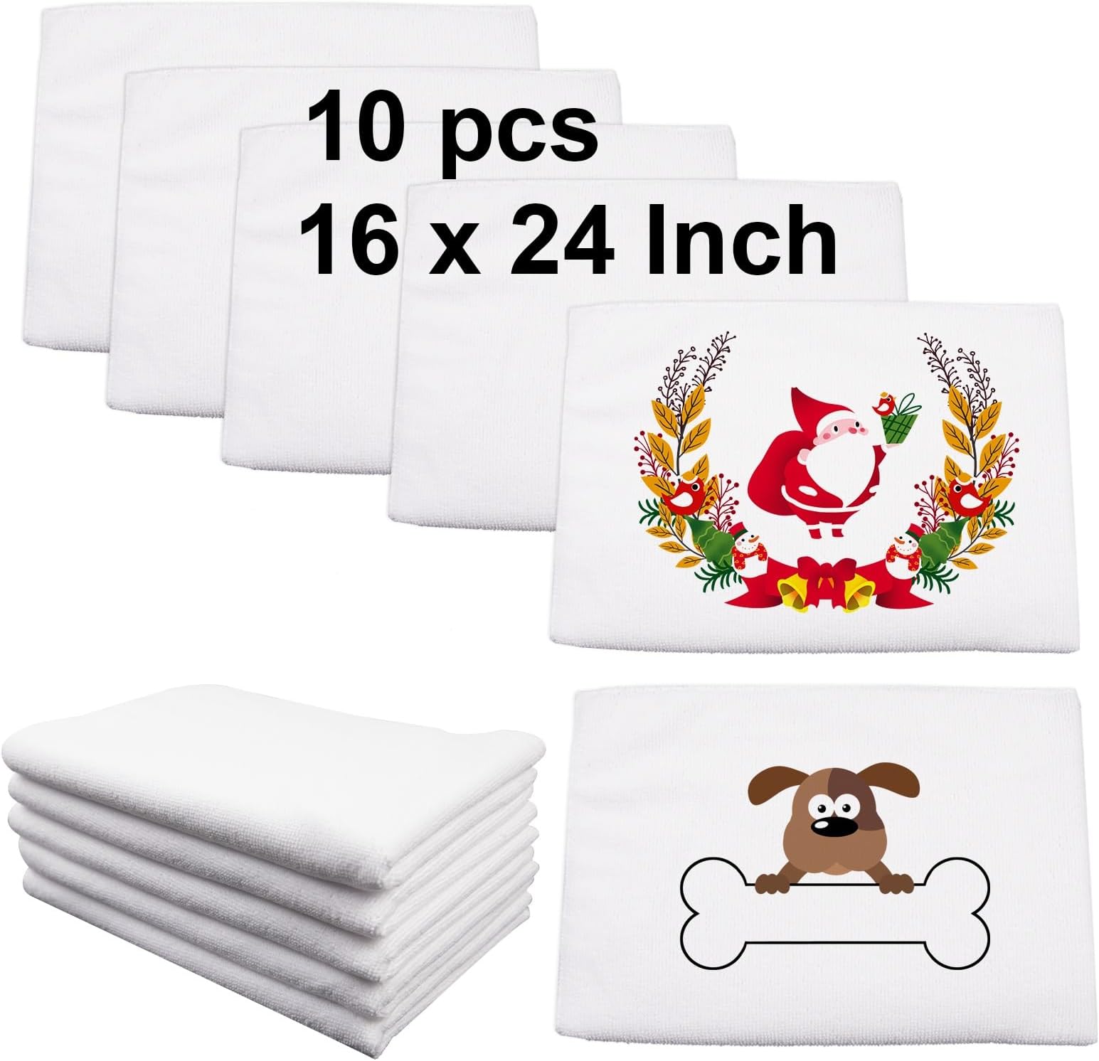 Deekypol Sublimation Blanks Towels DIY Microfiber Kitchen