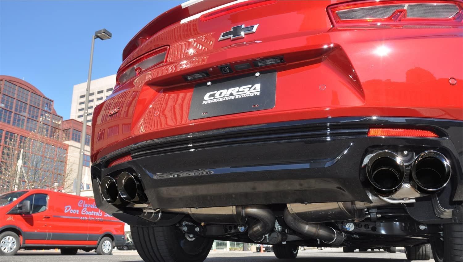 Corsa 14784BLK Exhaust (Chevrolet Camaro SS 6.2L V8 Extreme Axle Back)