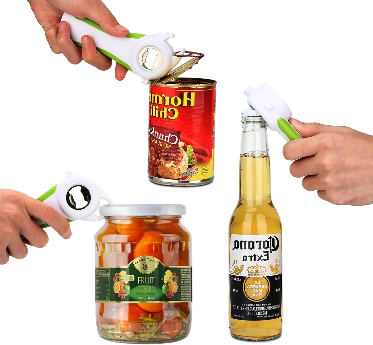 Exсluѕіvе Dіѕсоunt 50% Prісе LUFU Multi-Function Professional 6 in 1 Bottle Opener. Being Effort-Saving, Safe and efficient in Bottle Opening, Comfortable Beautiful Non-Slip Handle with Rubber Coating. (Green)
